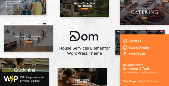Dom – House Services Elementor WordPress Theme